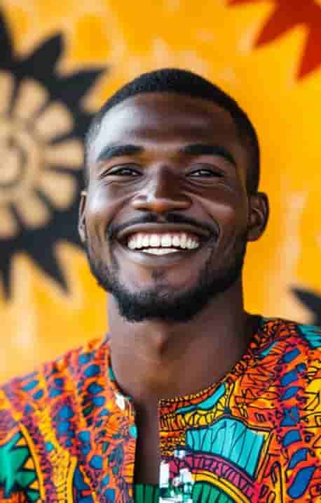 Smiling man unaware of early glaucoma symptoms, highlighting the importance of regular eye examinations and early detection.